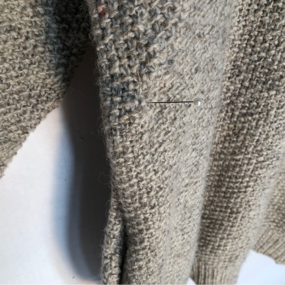 Vintage Alps Fine Apparel for Men Ragg wool quarter zip oatmeal sweater sz med - Picture 9 of 12